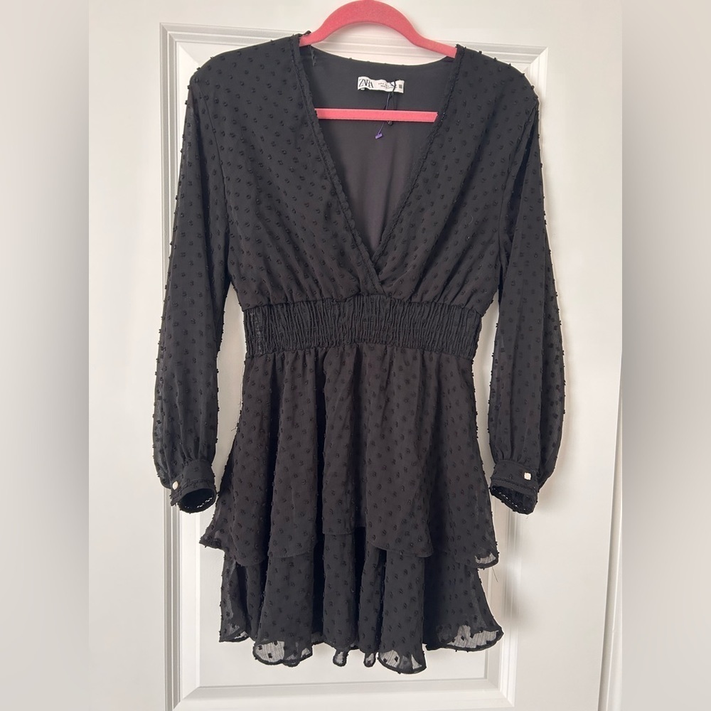 Zara Short Little Black Dress - Picture 5 of 9